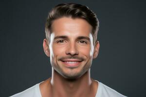 33129429-jovem-homem-dentro-branco-camisa-em-pe-em-isolado-fundo-ai-generativo-foto